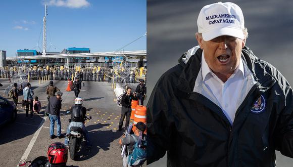 Trump visitó la frontera con México para recalcar la "necesidad" de un muro