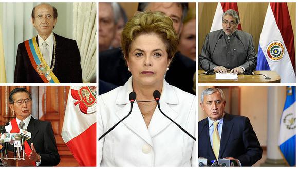 Dilma Rousseff: Presidentes destituidos o que renunciaron a causa de un impeachment