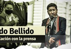 Guido Bellido: los incidentes que ha tenido el primer ministro con los medios de comunicación
