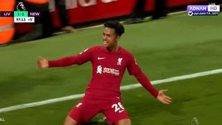 A nada del final: Fabio Carvalho hizo ganar a Liverpool ante Newcastle (VIDEO)