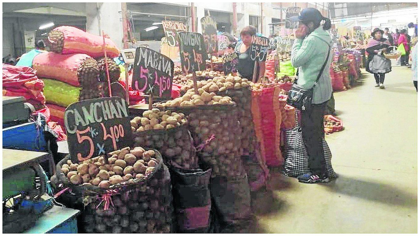 Precios de verduras y papas se incrementan a causa de las heladas