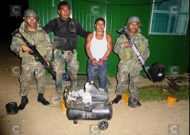 Incautan droga que era trasladada en una compresora de aire