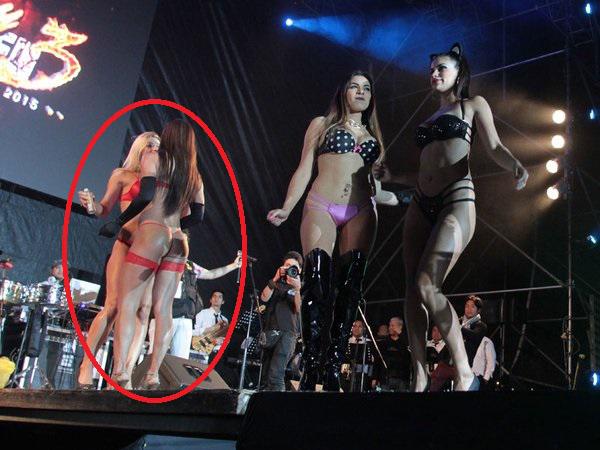 ​Xoana González peleó en pleno desfile con Giannina Luján (VIDEO)