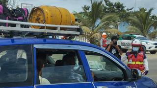 Tumbes: Fiscalizan transporte no autorizado en la carretera Panamericana Norte