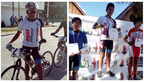 Ciclistas traen tres medallas de oro y una de plata para la región Junín