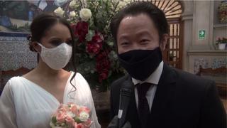Las primeras palabras de Kenji Fujimori como casado: “Erika estuvo conmigo en los momentos más difíciles”