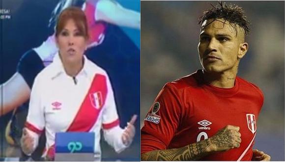 Selección peruana: Magaly Medina sorprende al aparecer con la camiseta de Paolo Guerrero (VIDEO)