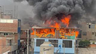 Áncash: Incendio en azotea de colegio causa alarma en Nepeña