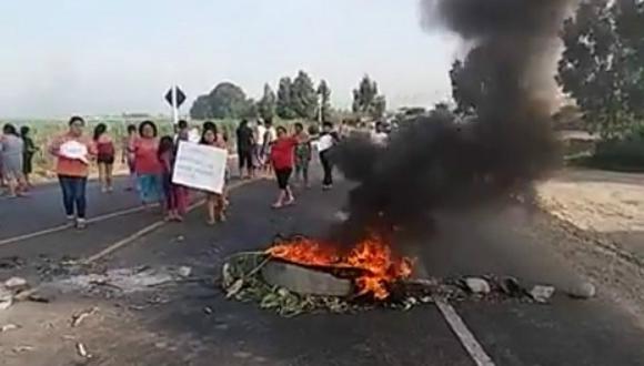Ascope: Pobladores de Chicama protestan por óvalo de Autopista del Sol (VIDEO) 