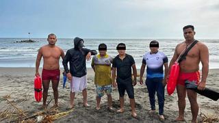La Libertad: Cinco jóvenes fueron salvados de morir ahogados