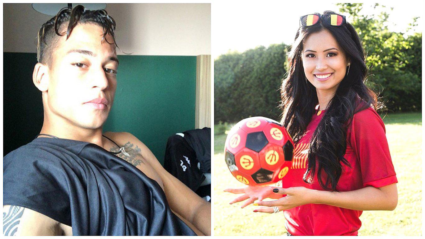 'Miss Bélgica' publica fotografía junto a Cristian Benavente y él le responde en Instagram