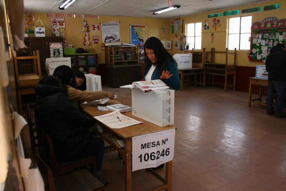 Así se realizan las elecciones en La Oroya (FOTOS)