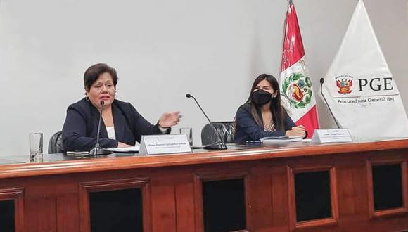 La Procuraduría se pronunció sobre la salida de María Caruajulca. (Foto: GEC)