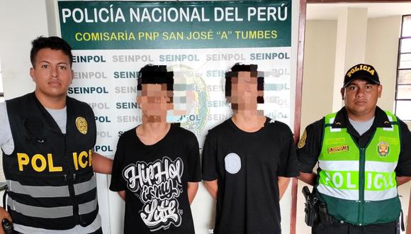 Según la Policía Nacional del Perú (PNP), los intervenidos fueron atrapados cuando iban a cobrar un dinero por devolver el teléfono móvil a su víctima