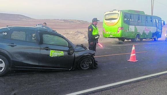 Carretera Panamericana Sur y Arequipa Puno son escenarios donde se produce más accidentes (Foto: GEC)