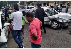 Hombre de 85 años resulta herido en choque de automóviles, en Trujillo  