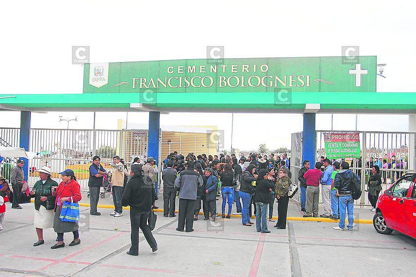 Entierros no serán atendido en cementerios de Cayma por censo
