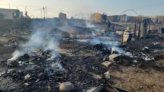 Áncash: 11 familias quedan en la calle tras incendio en Huarmey