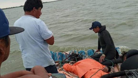 Tras una ardua búsqueda por parte de los comuneros y pescadores, su cuerpo fue encontrado ayer en la tarde.
