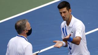 Novak Djokovic dialogó con el supervisor del US Open: “¿Vas a descalificarme en esta situación?”