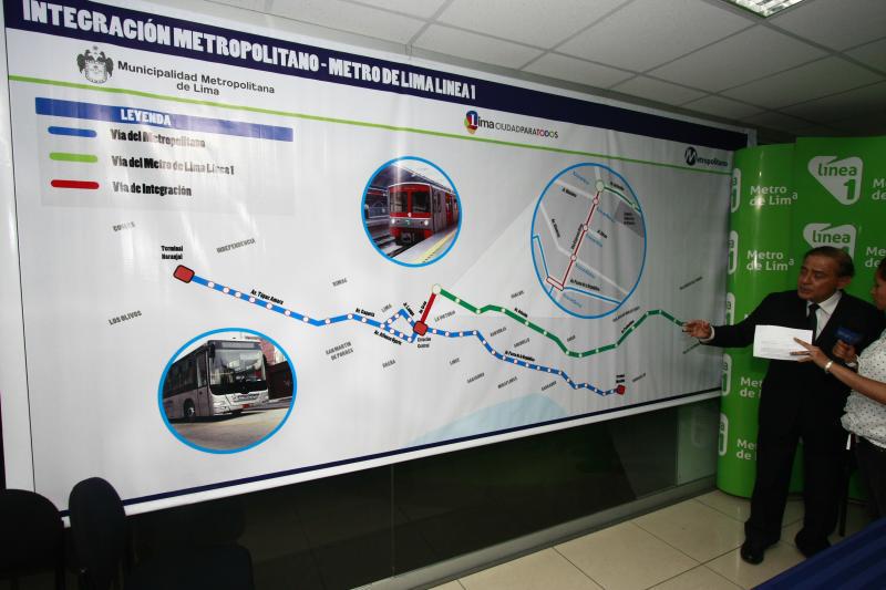 El Metropolitano y La linea 1 del Metro de Lima estarán interconectados