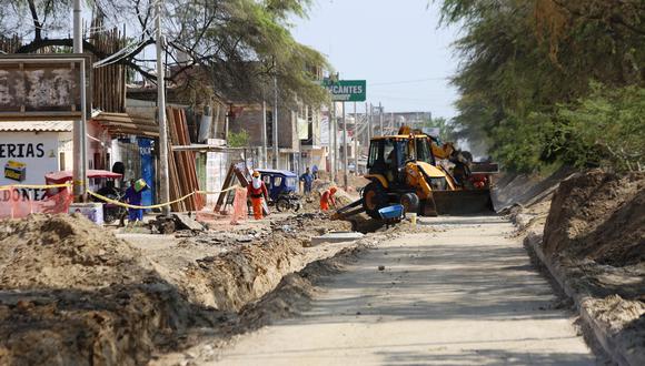 Trabajos de la obra de la PTAR en Sullana