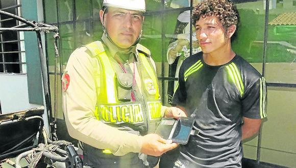 Chiclayo: Joven roba celular y se excusa de esta manera al ser detenido 