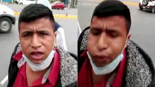 Sujeto escupe a fiscalizador de la ATU y buscan identificarlo en Comas (VIDEO)