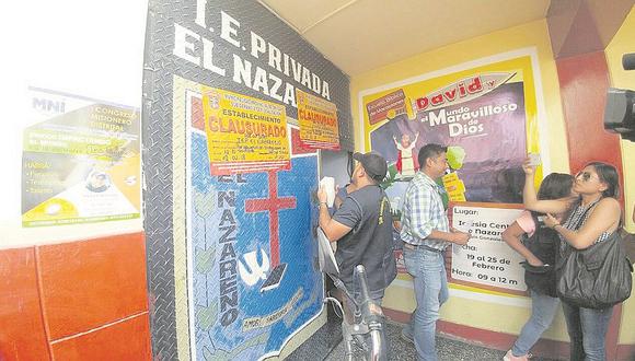 Cierran dos colegios privados de Chiclayo por vulnerar las normas de seguridad 