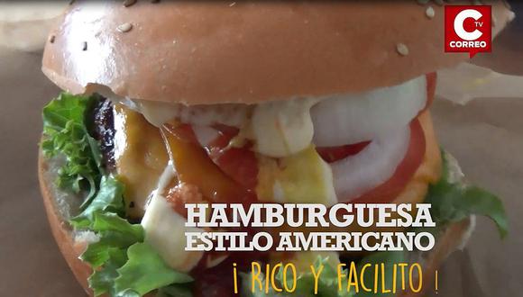 ​Rico y facilito: prepara esta típica hamburguesa americana
