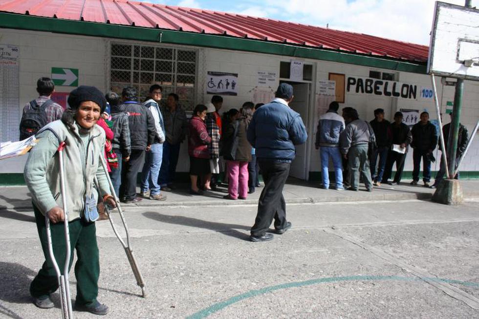 Así se realizan las elecciones en La Oroya (FOTOS)