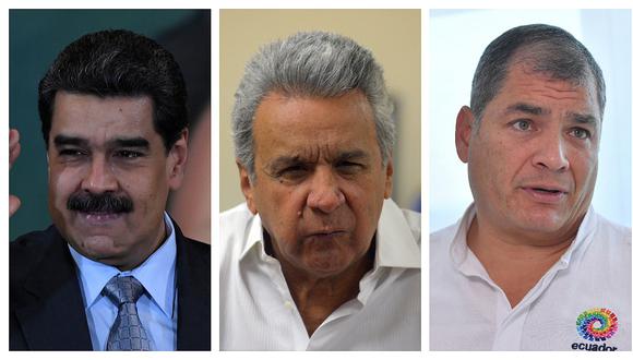 Presidente de Ecuador acusa a Maduro y Correa de querer desestabilizar su gobierno   