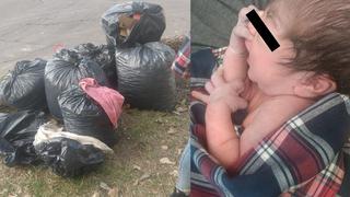 Mujer abandona a una recién nacida en la basura justo antes de que pase el camión recolector