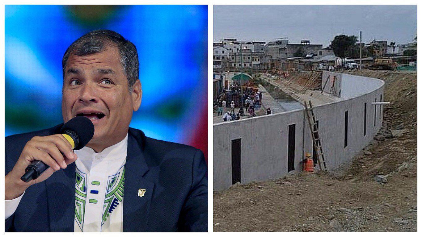 Rafael Correa cuestiona "entreguismo" de Ecuador por detener construcción de muro en frontera con Perú