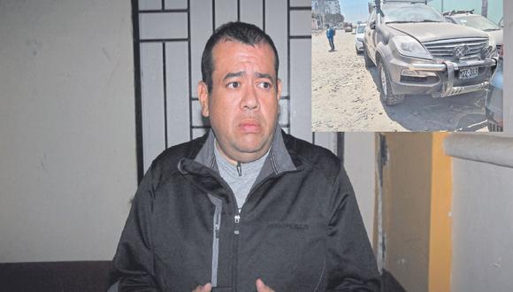 Médico Augusto Chonate Vidarte fue intervenido por la Policía cuando iba  abordo de su camioneta en Chiclayo.