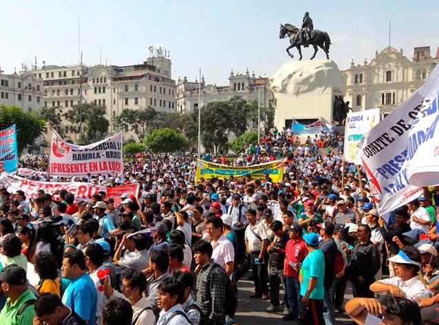 CGTP marcha mañana contra la corrupción, inseguridad ciudadana y por mejoras laborales