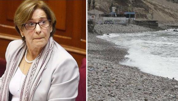Susana Villarán: arena que mar se llevó en La Herradura fue comprada por Tren Eléctrico