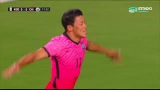 Corea del Sur se adelanta sobre Chile: golazo de Hee-Chan Hwang para el 1-0 parcial (VIDEO)