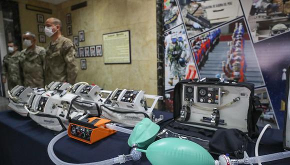 La entrega de la donación de ventiladores mecánicos para pacientes de COVID-19 se realizó en el Centro Médico Naval. (Foto: Difusión)