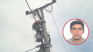 Piura: Electricista muere aplastado por poste