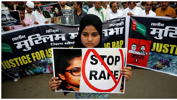 India aprueba pena de muerte para violadores de menores de 12 años