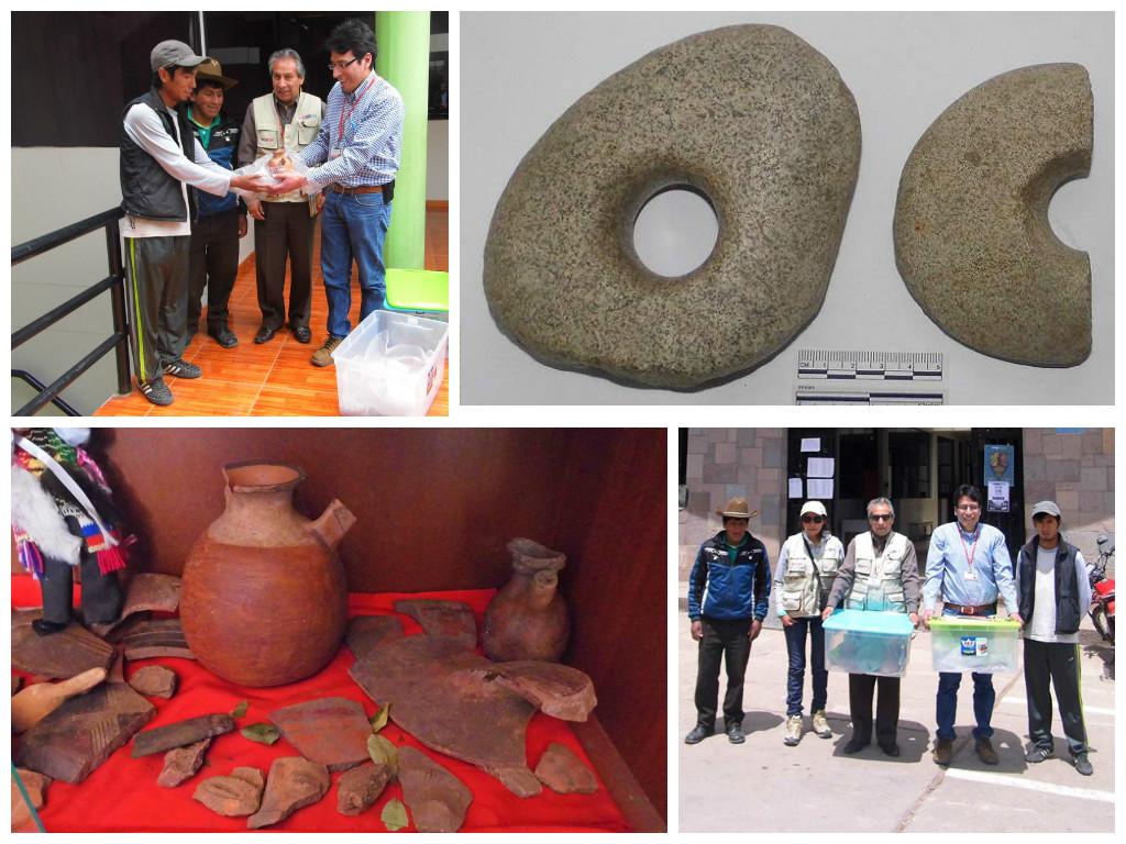 Cusco: Recuperan objetos arqueológicos en la localidad de Ccorca