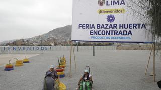 Cercado de Lima: feria “La Huerta Encontrada” luce desolada y sin público | VIDEO 