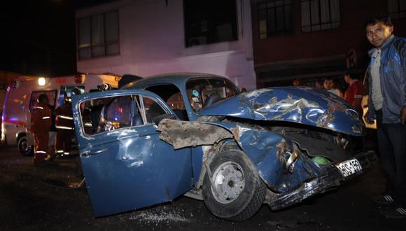 Accidente deja cuatro heridos en el Cercado de Lima