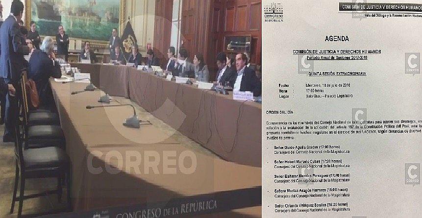 Comisión de Justicia del Congreso cita a otros 5 miembros del CNM por caso de audios