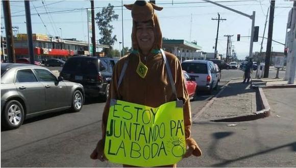 Mexicano se disfraza de Scooby Doo y consigue boda gratis tras hacerse viral  (VIDEO)