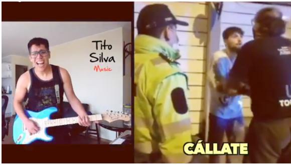 Tito Silva lanza remix del viral ‘Cállate la boca’ al ritmo de Twisted Sister. (Foto: Captura Facebook)