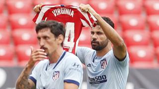 Diego Costa rinde homenaje a jugadora de Atlético de Madrid, recién operada de un tumor cerebral (VIDEO)