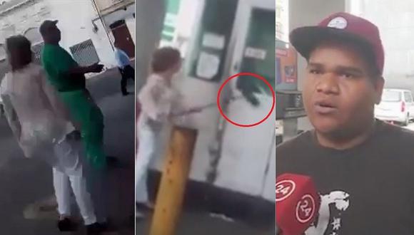 Chilena agrede y lanza insultos "discriminatorios" a trabajador venezolano (VIDEO)