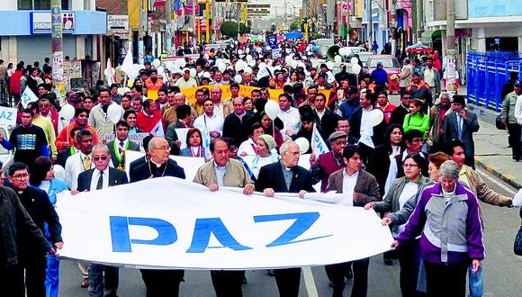Sullaneros participan  hoy en la marcha cívica  por la paz y seguridad